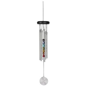 Chakra Chime Seven Stones – Woodstock Chimes – Silver